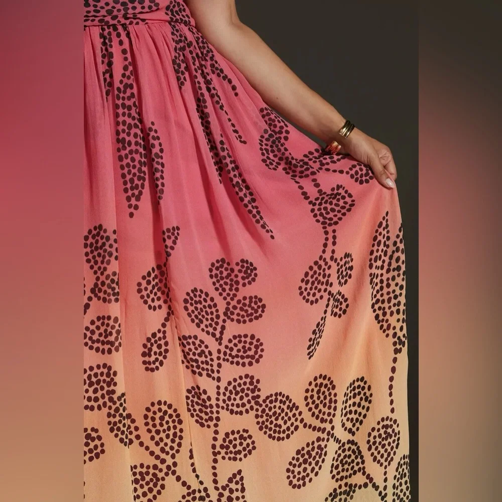 Anthropologie Verb by Pallavi Singhee Ombre Maxi Dress XXS - Picture 5 of 16